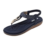 Bohemian Glitter Summer Flat Sandals Prime Thongs Flip Flop Shoes