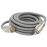 Astatic 302-10274 9 Foot Gray RG8X Cable with PL259 Connectors