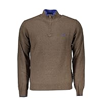 Half-Zip Contrast Detail Men's Sweater