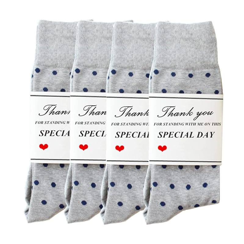 PAIXUN Groom Groomsmen Gifts For Men Him Wedding Proposal Novelty Funny Socks Bestman 100% Cotton Groomsmen Socks