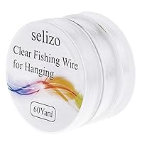 Fishing Wire for Hanging, Selizo 4Pcs Clear Fish Line Fishing String  Invisible Monofilament Nylon Thread for Hanging Decorations, Balloon  Garland