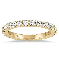 AGS Certified Diamond Eternity Band in 14K Yellow Gold (1.15-1.40 CTW)