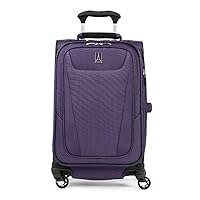 Travelpro Maxlite 5 Softside Expandable Carry on Luggage with 4 Spinner Wheels, Lightweight Suitcase, Men and Women, Imperial Purple, Carry On 21-Inch