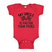 My Uncle Is Faster Than Yours Racing Motocross Baby Bodysuit One Piece or Toddler T-Shirt