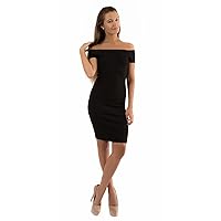 Ribbed Knit Off Shoulder Sheath Dress | Strapless Casual Party Bodycon Mini for Women