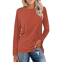 NLRTE Women Casual Tops Oversized Top to Wear with Leggings Crewneck Women Colorful Loose Shirts，Small-5X