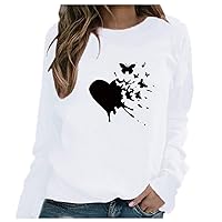 Woman Clothing Sets Women's Print Long-Sleeved Sweatshirt Casual Blouse Pullover Women's Tees