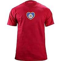 Original Minnesota State Flag Heart T-Shirt