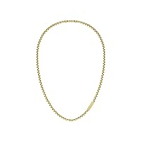 2040122 Jewelry L'Essentiel Men's Ionic Thin Gold Plated Chain Necklace Color: Yellow Gold