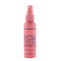 Frownies Rose Water Hydrator Spray, 2-Ounce Spray Bottle (Pack of 2)