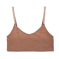 Girls' Bralette, Toasted Almond, S