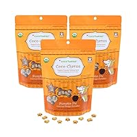 CocoTherapy Pumpkin Pie Coco-Charms Dog Training Treats, 5 Ounces Each, Supports Digestive Health, Made in The USA