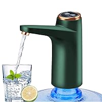 Water Bottle Dispenser,Automatic Drinking Water Pump, Portable Water Bottle Pump for Universal 3, 4 and 5 Gallon USB Electric Charging and Automatic Off Switch Green