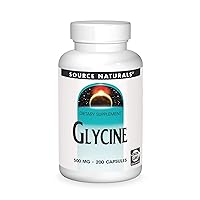 Source Naturals Glycine 500 mg Amino Acid Dietary Supplement - 200 Capsules