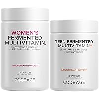 Codeage Immune Support Bundle Multivitamin for Women + Multivitamin for Teens