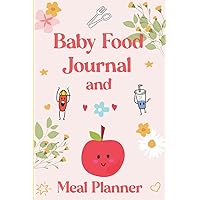 Baby Food Journal and Meal Planner: Complete Baby Foods Care Checklist Journal - 120 Pages Baby's Daily Foods Logbook Planner and Tracker
