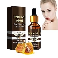 Natural Vital Bee Venom Essence, Advenced Bee Venom Anti-Wrinkle Essence Anti-aging Serum, Collagen Boost Serum, Moisturizing and Nourishing Anti-Aging Skin Care (1PCS)