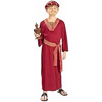 Forum Novelties Child's Biblical Times Wiseman Costume, Burgundy, Small , Red