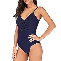 Bathing Suit for Women One Piece Plus Size Retro Swimsuits for Women Two Piece Seaside Hot Spring Vacation BOR