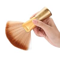Neck Duster Brush, Soft Face Cleaning Hair Cutting Brush Large Sweep Brush, Fan-Shaped Neck Face Duster Hair Brush Hair Cutting Tools for Salon Stylist Barber