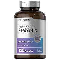 Prebiotic for Men and Women | 120 Powder Pills | High Strength & Premium Quality Supplement | Non-GMO & Gluten Free Quick Release Capsules | by Horbaach