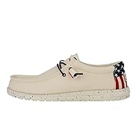Hey Dude Men's Wally Americana Wide | Men's Shoes | Men Slip-on Loafers | Comfortable & Light-Weight