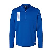 adidas - 3-Stripes Double Knit Quarter-Zip Pullover - A482