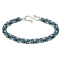 Weave Got Maille 3-Color Byzantine Chain Maille Bracelet Kit, Misty Blue