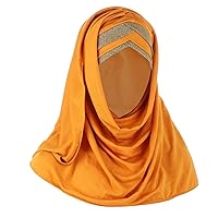 Shemagh Scarf Womens Casual Solid Turban Headwear Muslim Turban Scarf Hat Stretch Turbans Jersey Hijab Scarfs Hair Wrap Gifts