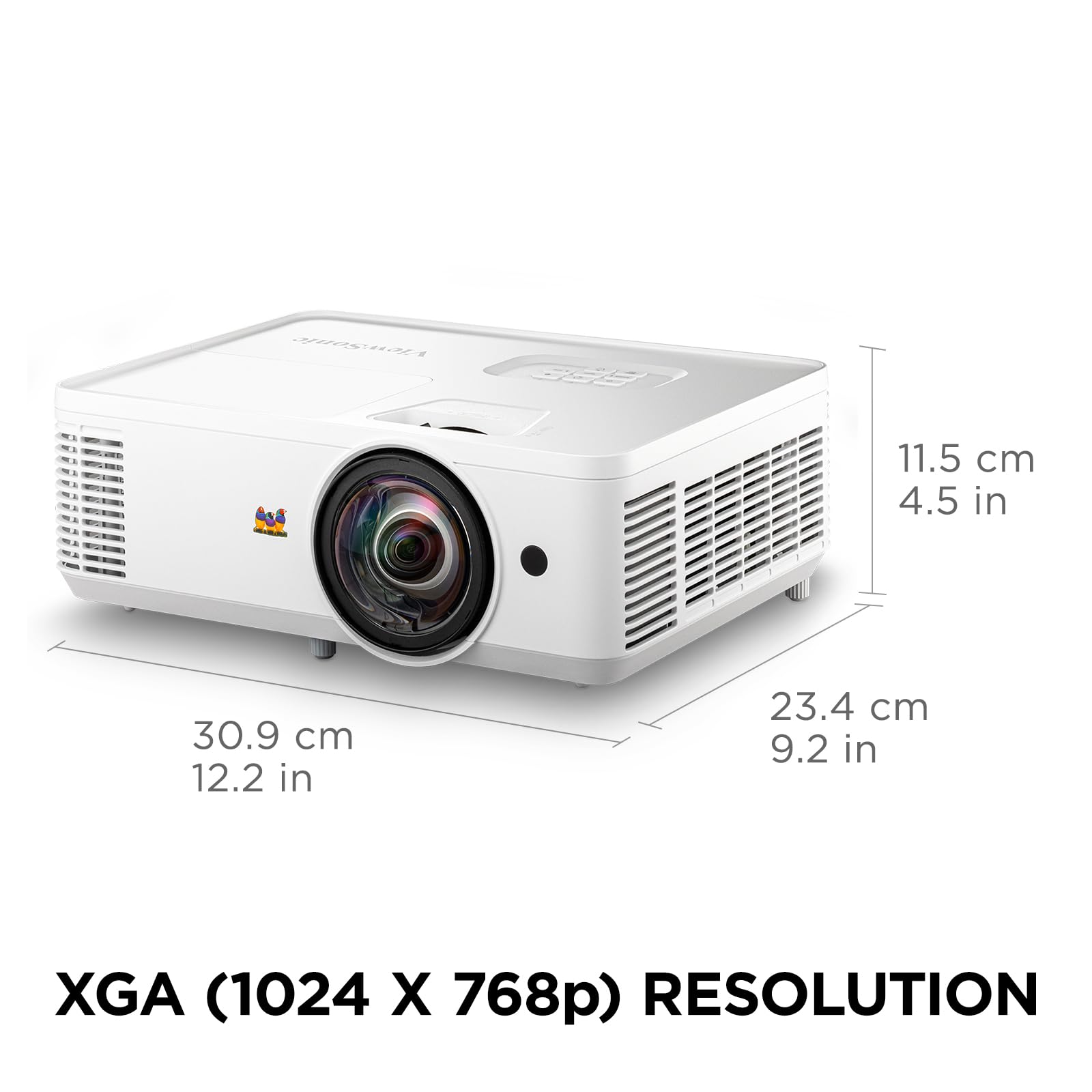 ViewSonic PS502X 4000 Lumens XGA HDMI Short Throw Projector for Education and Office
