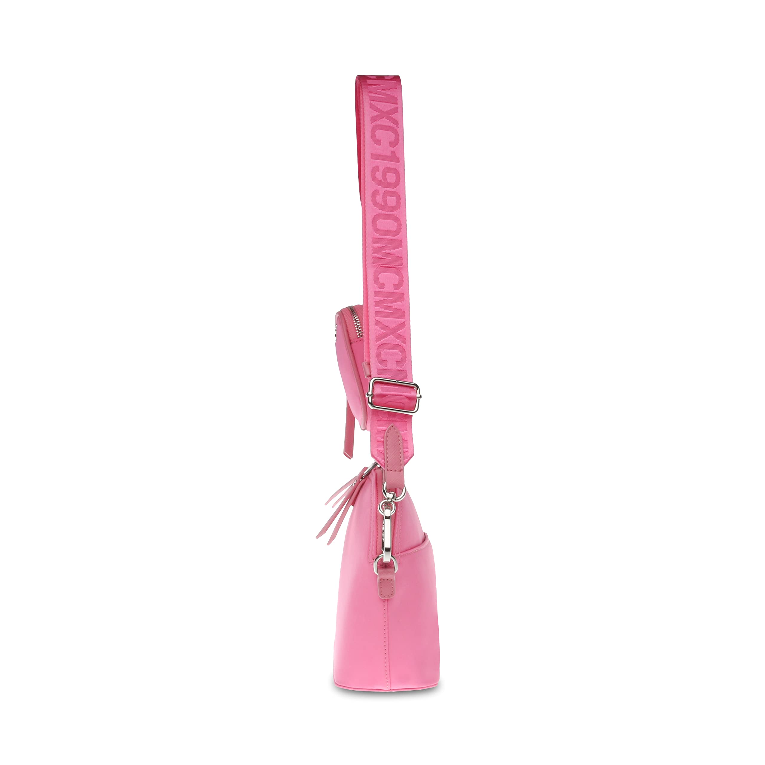 Steve Madden Daren Nylon Dome Crossbody Bag, Light Pink