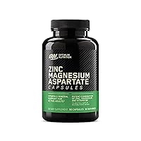 Optimum Nutrition Creatine Capsules 2500mg 100 Count and Zinc Magnesium Immune Support 90 Count