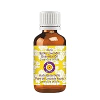 Deve Herbes Pure Spike Lavender Essential Oil (Lavandula latifolia) Steam Distilled 10ml (0.33 oz)