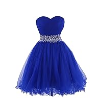 Lorderqueen Women's Sweetheart Tulle Short Cocktail Dress Homecoming Dresses