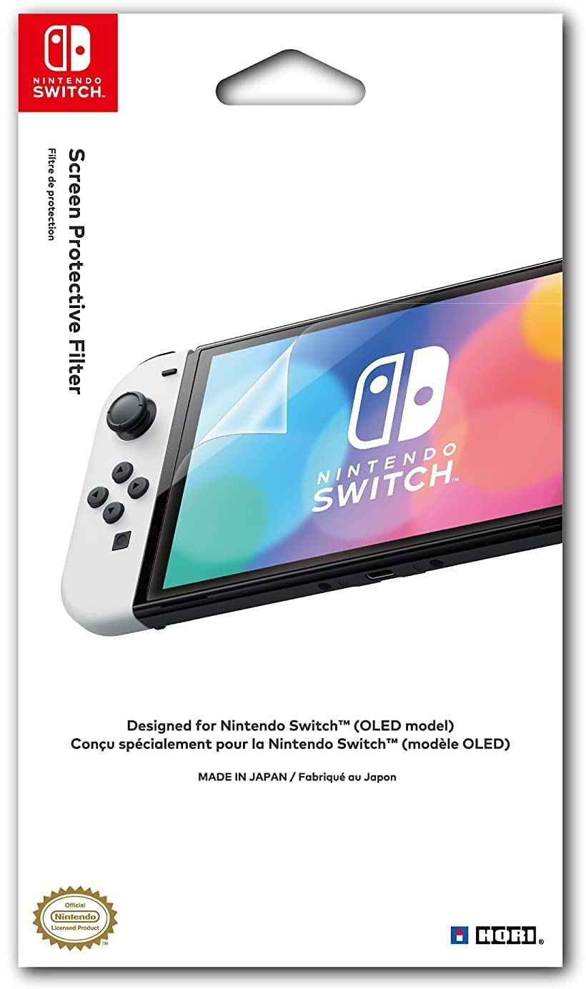 HORI Screen Protective Filter (OLED Model) - Officially Licensed - Nintendo Switch