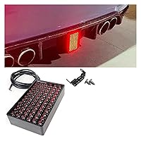 72LEDs Car Brake Light Universal 12V F1 Style Car Accessories Led Signal Lights Rear Diffuser Spoiler Tail Light Compatible With BMW Compatible With Benz Compatible With VW ( Color : Model A-Red LEDs