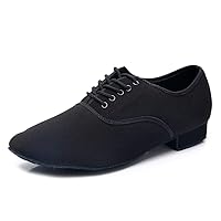 HIPPOSEUS Men's Ballroom Dance Shoes Latin Tango Morden Rumba Social Dance Shoes Low Heel 1