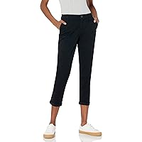 Amazon Essentials Women's Mid-Rise Slim-Fit Cropped Tapered Leg Khaki Pant