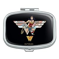Wonder Woman 80th Collage Logo Rectangle Pill Case Trinket Gift Box