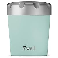 S'well Stainless Steel Ice Cream Chiller, 16oz, Mint, Triple Layered Vacuum Insulated Container Keeps Ice Cream Frozen For Up To Four Hours, BPA Free