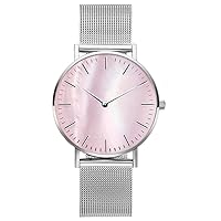 Wrist Watch for Women, Marble Design Style Quartz Analog Women's Watch with Stainless Stell Mesh Strap