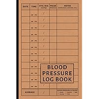 Blood Pressure Log Notebook: Simple Daily Blood Pressure Log Book to Control Blood Pressure | Men & Women