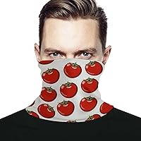 Red Ripe Tomato Mens Neck Gaiter Ski Face Mask for Women Cover Scarf Hiking Cycling Running Head Wrap Sport Bandanas