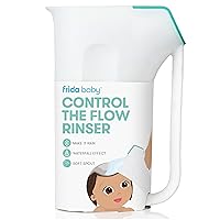 Frida Baby Control The Flow Rinser|Bath Time Rinse Cup with Easy Grip Handle and Removable Rain Shower