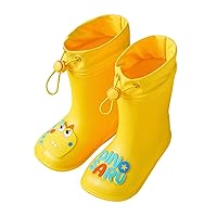 Cartoon Dinosaur Children Rain Boots Non Slip Kids Rainboots Girls Water Proof Boots Size 3