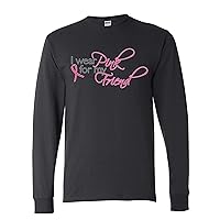 I Wear Pink for My Friend Breast Cancer Awareness Mens Long Sleeves