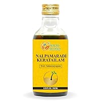 Nalpamaradi Thailam Keratailam Skin Radiance Treatment Ayurvedic Oil With Turmeric Oil for Skin, Face & Body with 15 Ayurvedic Herbs 200ml / 6.76 Fl Oz