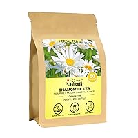 FullChea - Chamomile Tea bags, 50 Teabags - Pure & Natural Chamomile Flower Herbal Tea for Relaxation - Non-GMO - Caffeine-free - Support Digestion & Boost Immune System