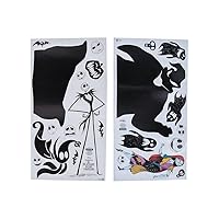 Nightmare Before Christmas Wall Decals Set, Glow in The Dark and Removable