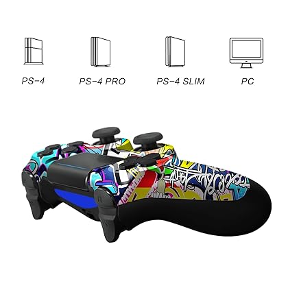 ZHCWM PS-4 Wireless Controller Compatible with PS-4/Pro/Slim,with Dual Vibration Game Remote